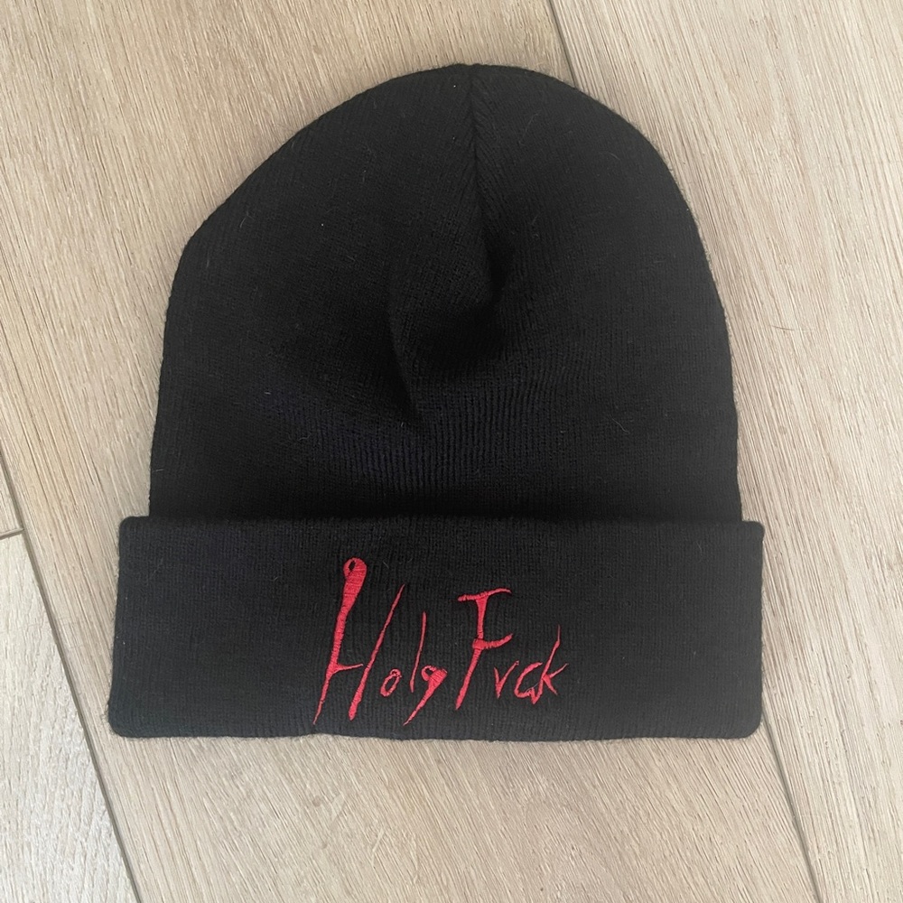 Demi Lovato Holy Fvck Beanie from VIP Holy Fvck Tour Black